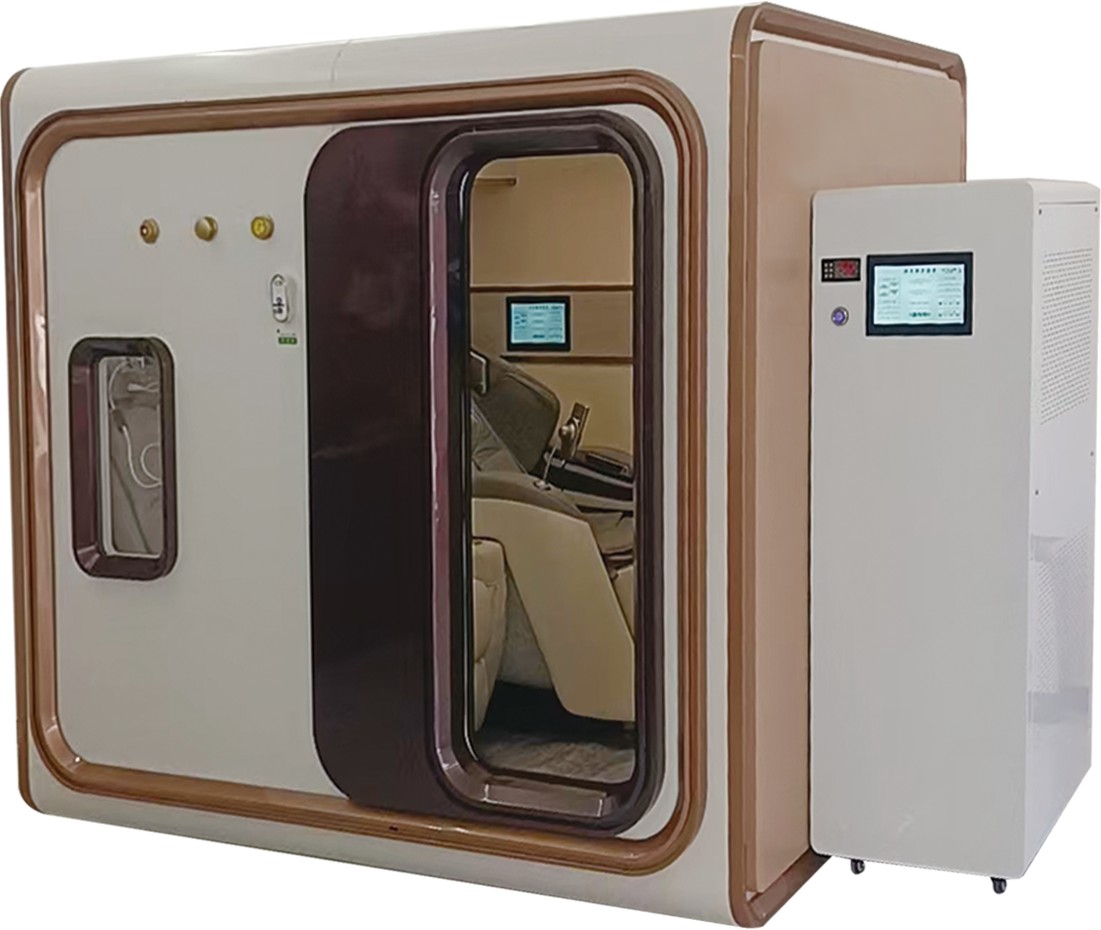 Chamber interior with dual seats