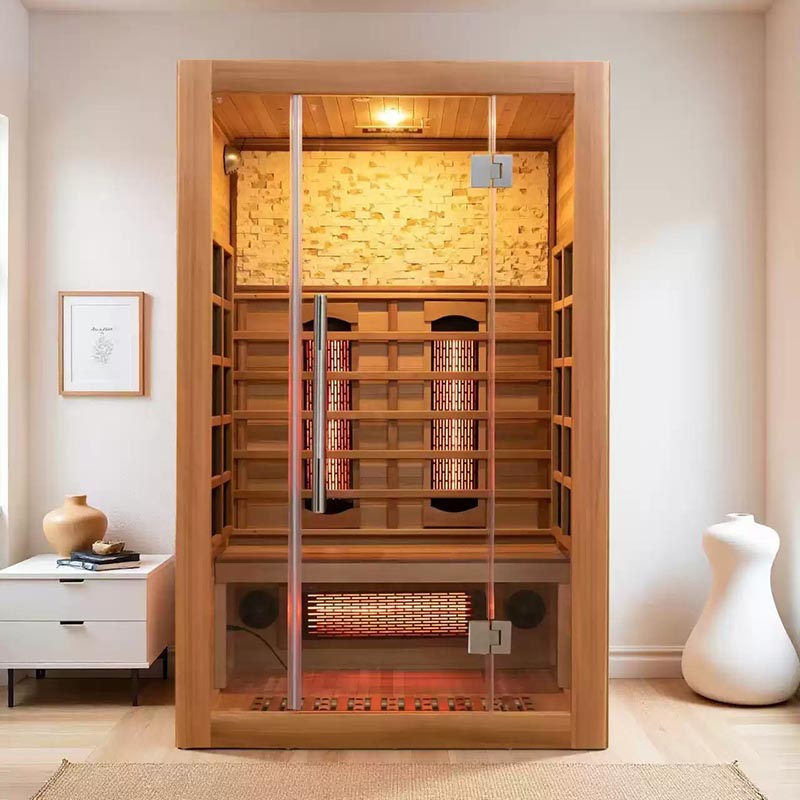 Sauna de infravermelho distante para uma pessoa